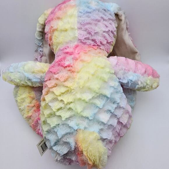 Walmart Scented Rainbow Bunny Rabbit Plush 15" Pink Nose Satin Ribbon 320907 - Picture 3 of 8